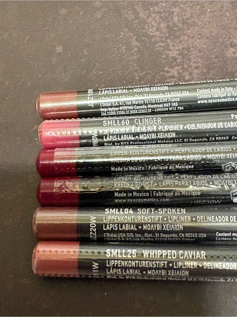 Sonia Kashuk Makeup Pouch & NYX Suede Matte Lip Liner x6